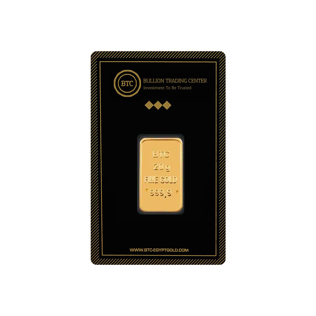 BTC سبائك ذهبية مغلفة 20 جرام
