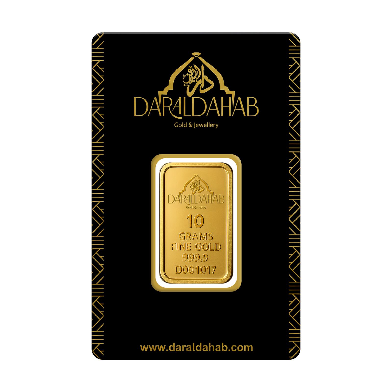 دار الدهب سبائك ذهبية مغلفة 10 جرام