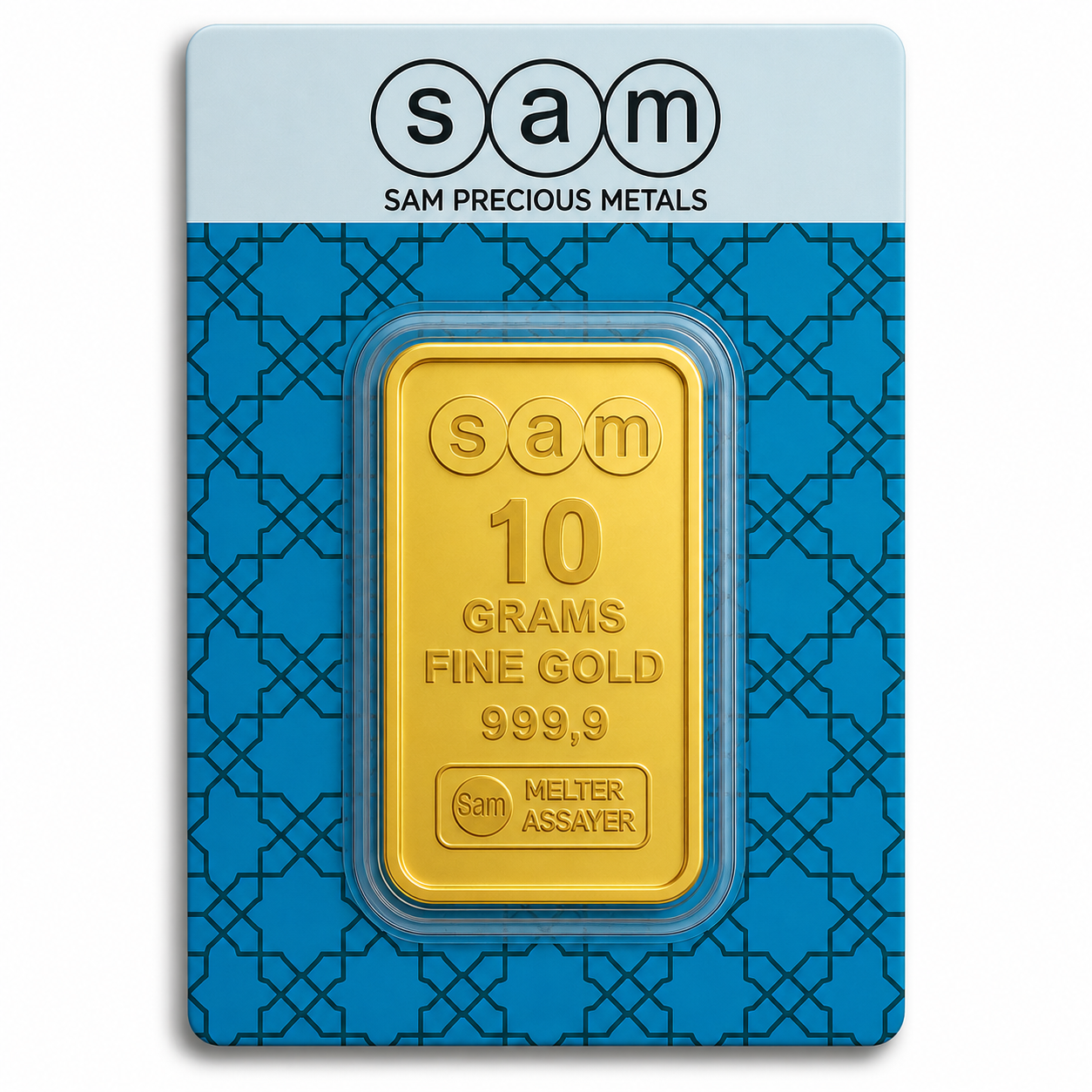 SAM سبائك ذهبية مغلفة 10 جرام