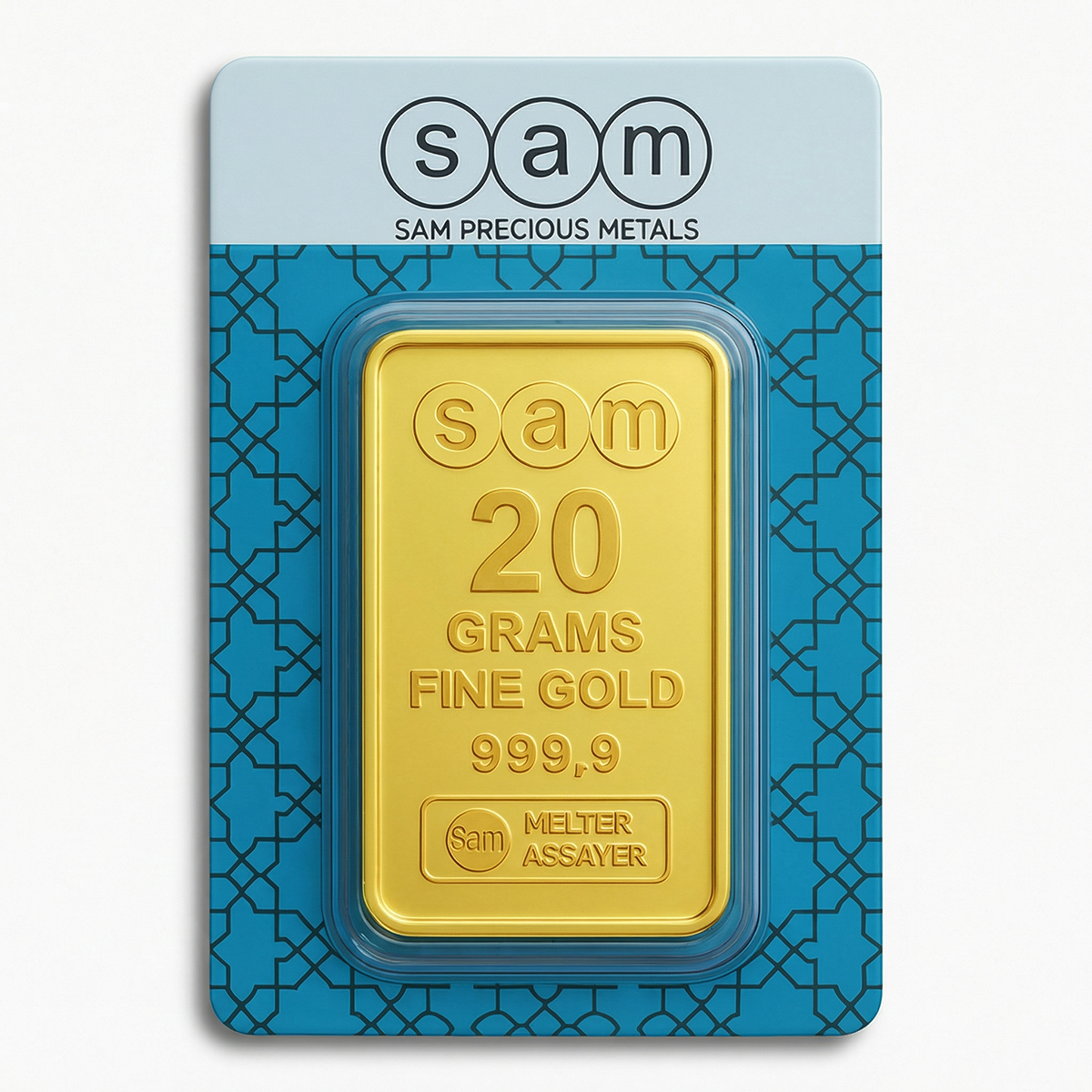 SAM سبائك ذهبية مغلفة 20 جرام