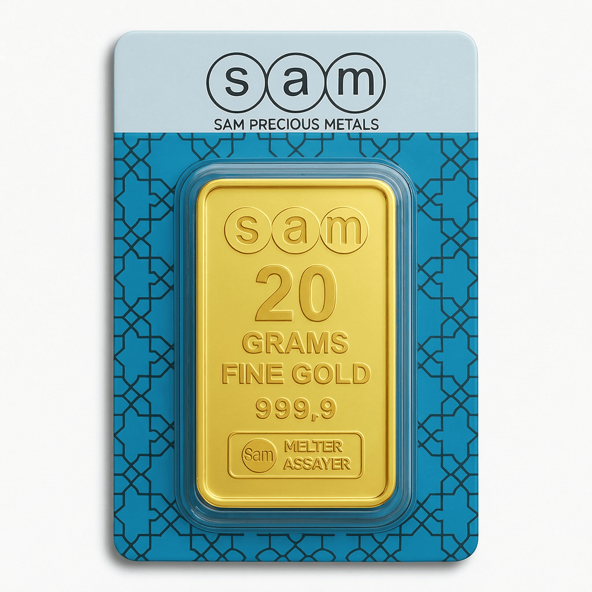 SAM سبائك ذهبية مغلفة 20 جرام
