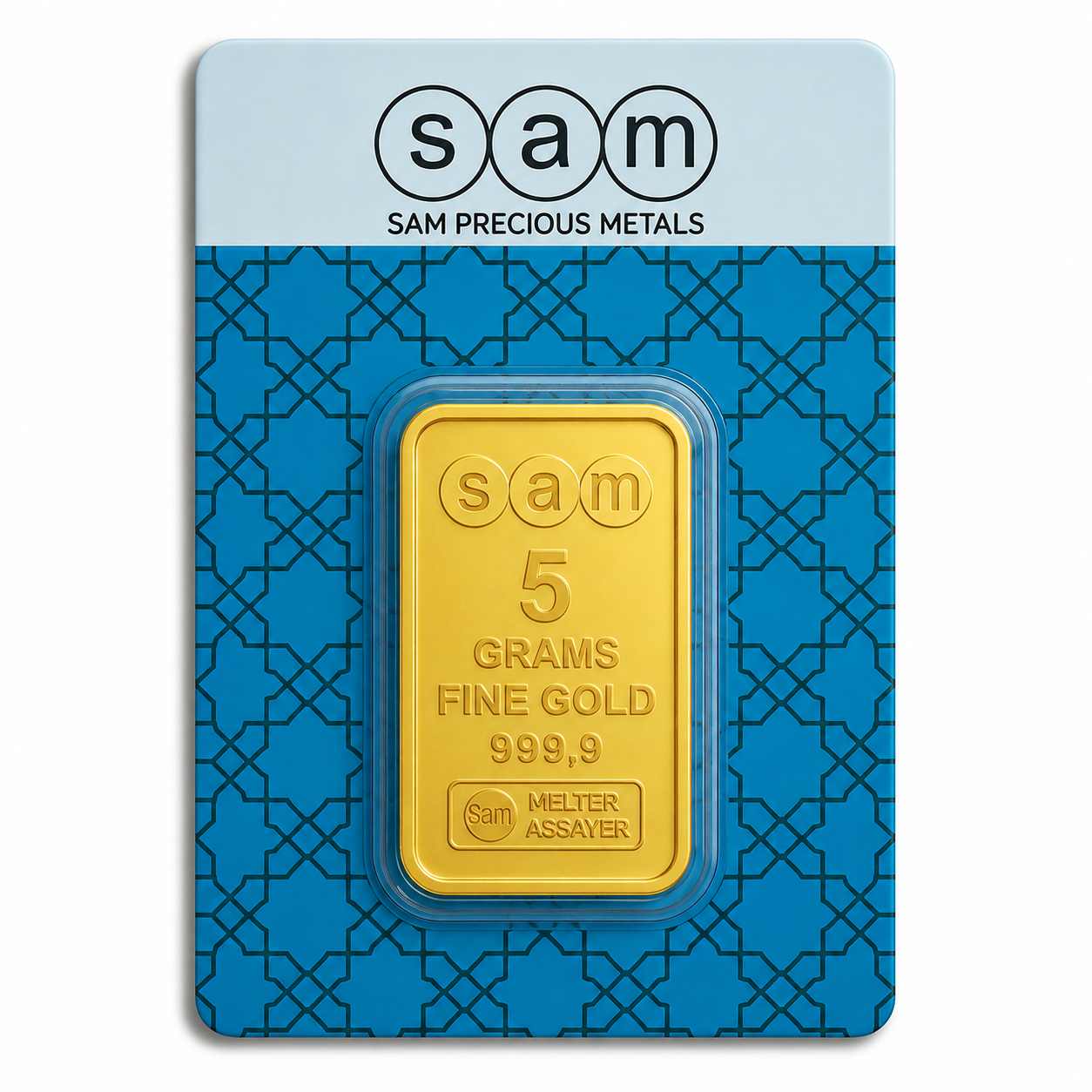 SAM سبائك ذهبية مغلفة 5 جرام