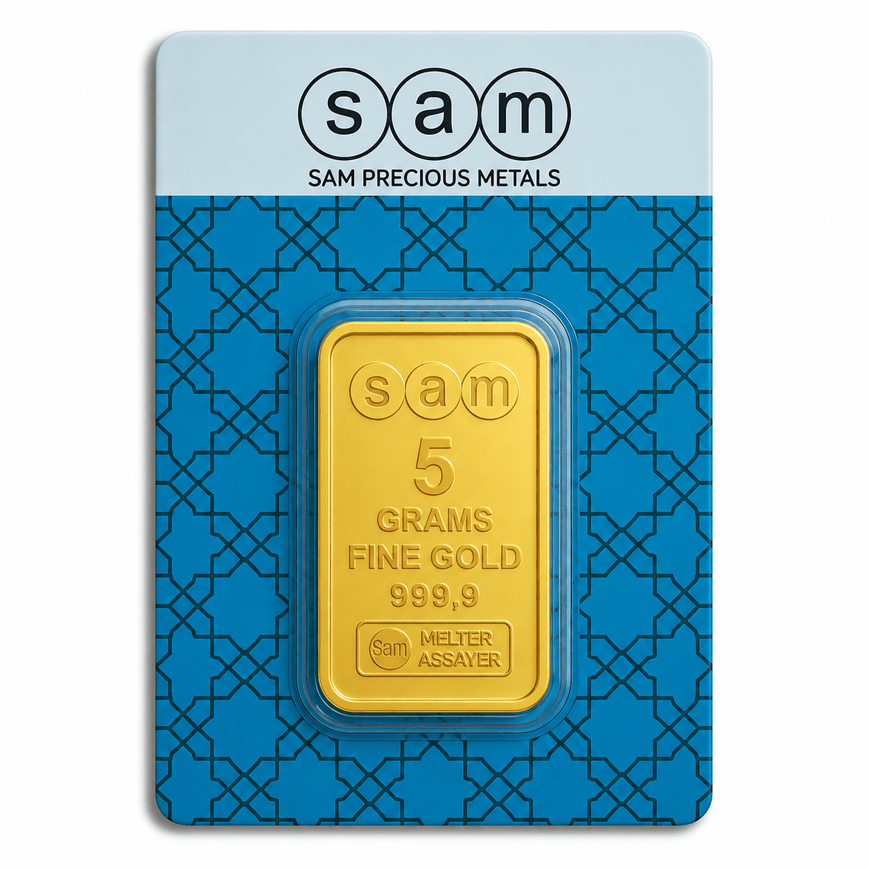 SAM سبائك ذهبية مغلفة 5 جرام
