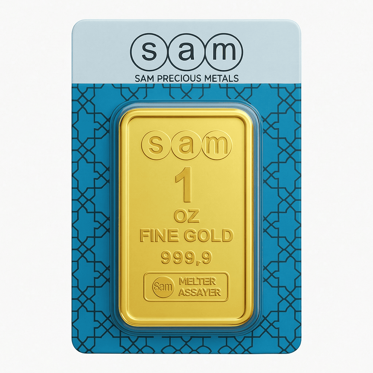 SAM سبائك ذهبية مغلفة أونصة