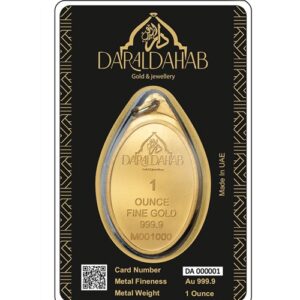 DAR AL DAHAB Oval - 31.10 Gram (OZ) - [24K]