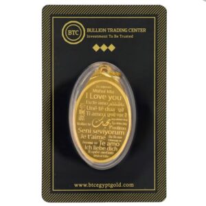 BTC 24K Oval Gold Bars - 10g